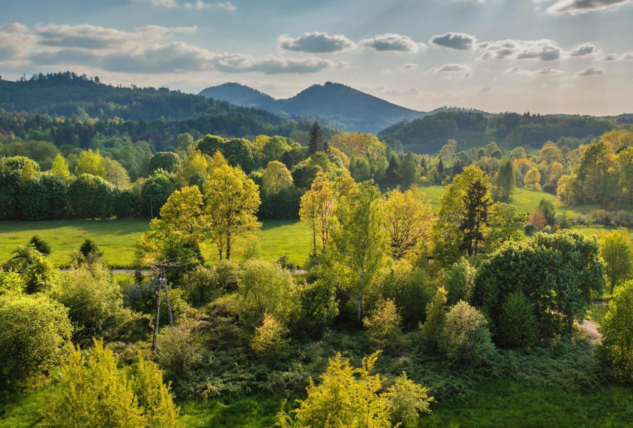 Smyrkowy Dom Z Kominkiem Z Goraca Balia Kolo Karpacza Janowice Wielkie Extérieur photo